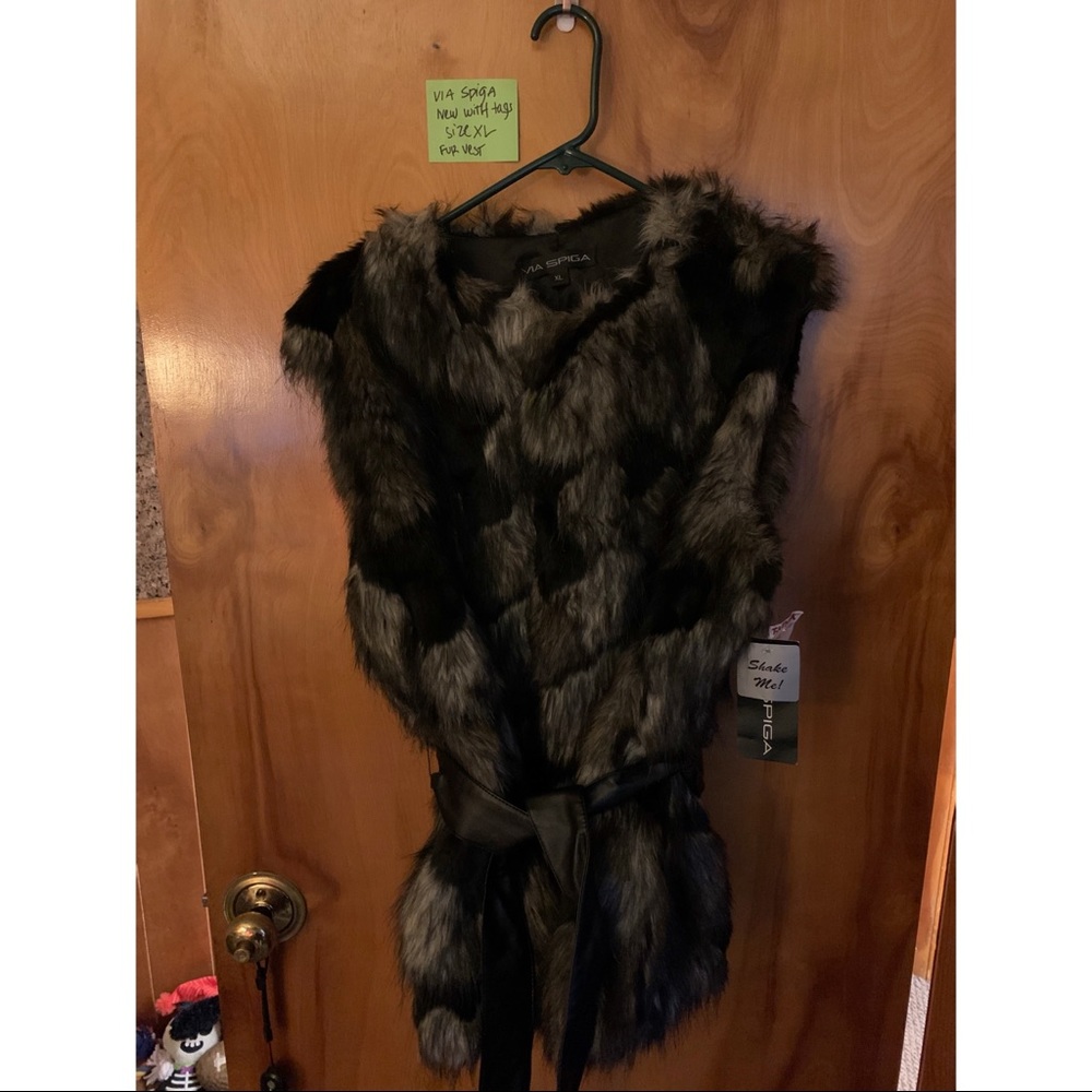 Via Spiga Faux Fur Vest